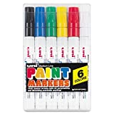 Sharpie 63630 Uni-Paint PX-20 Oil-Based Medium Point Marker, Assorted, 6-Pack