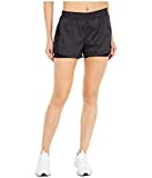 Juicy Couture Women's Perforated Run Short, Deep Black Combo, Large