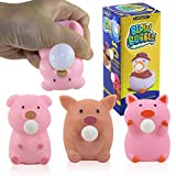 Lakigate Squeeze Toy,Cute Pig Squishy Toys,3 Pack,Fidget Toys for Kids and Adults,Squishies for Autism, ADHD and Quitting Bad Habits,Non-Toxic