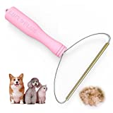 LINTPLUS Remover Cleaner Pro Pet Hair Remover Multi Fabric Edge and Carpet Rake by ,Dog Hair Remover and Cat Hair Remover for Rugs,Couch&Pet Towers,Easy Protable Lint Remover To Every Hair!(Girl-Pink)