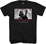STAR WARS Darth Vader Leadership Motivational Poster Mens T-Shirt(Black,Medium)