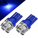 Phinlion 194 LED Light Bulb Blue Super Bright 168 2825 W5W T10 Wedge 6-SMD 3030 Chipsets LED Replacement Bulbs for Car Map Dome Parking Door Courtesy License Plate Lights