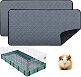 Guinea Pig Cage Liners - Washable Guinea Pig Pee Pads, Waterproof Reusable & Anti Slip Guinea Pig Bedding Fast and Super Absorbent Pee Pad for Small Animals Rabbit Hamster Rat