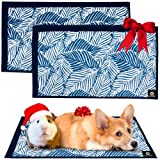 Guinea Pig Cage Liner Washable, Guinea Pig Bedding, Rabbit Bedding | Puppy Pad Whelping Mat, Dog Pads Washable Waterproof Reusable Dog Pads - 2pcs Guinea Pig Liner, Guinea Pig Pee Pads Washable 14x25