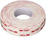 3M VHB 4950 Heavy Duty Mounting Tape - 0.75 in. x 15 ft. Permanent Bonding Tape Roll with Acrylic Foam Core. Tapes and Adhesives