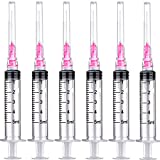25 Pack 5ml Plastic Syringe with 18Ga 1.5 Inch, Individually Sealed Wrapped