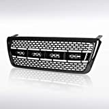 Autozensation Compatible with Ford F150 2004-2008, Lincoln Mark LT 2006-2008 Cab 1Pc Raptor Style Black Upper Hood Grille