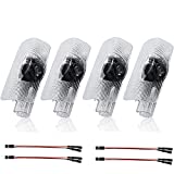 4Pcs Car Welcome Light LED Door Logo Lights Courtesy Projector Ghost Shadow Compatible with RX ES GX LS LX Series Accessories