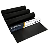 Large Non-Stick BBQ Grill Mat by Linda's Essentials (3 Pack) - Reusable Heat Resistant BBQ Mats for Grilling - Must Have BBQ Accessories Grill Mats for a Easy Clean