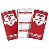 Portage Medical Journal  Medical Log Book to Track Drug Intake, Blood Sugar & Blood Pressure, Health Journey, Medical Diary with Template, Top Bound Spiral  4x8 In, 70 Sheets, 3 Pack