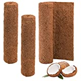 YOUEON 3Pcs Coconut Coir Liner Sheets 40 x 16 Inch Coco Liner Roll Thick and Sturdy Coconut Fiber Mat Insulation Coconut Mat for Flowerpot Basket Gardening Pots Carpet Decor and More