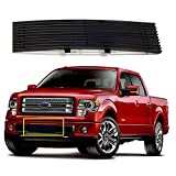 Grill Inserts Compatible with 2009-2014 F150 Solid Aluminum Billet Front Grille (Black)