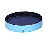 Aland Collapsible Pet Bath Swiming Pool Puppy Cats Dogs Bathing Tub Bathtub Washer Folding Large Bathtub Pool Blue Small