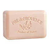 Pre de Provence Artisanal Soap Bar, Enriched with Organic Shea Butter, Natural French Skincare, Quad Milled for Rich Smooth Lather, Amande, 8.8 Ounce