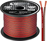 InstallGear 16 Gauge AWG Speaker Wire True Spec and Soft Touch Cable Wire (100ft Red/Black) | for Car Speakers, Stereos, Home Theater Speakers, Surround Sound, Radio | 16 Gauge Wire/Speaker Cable