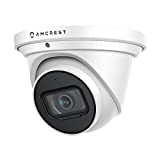 Amcrest 4K POE Camera AI Human/Vehicle Detection, UltraHD 8MP Outdoor Security Turret POE IP Camera, 3840x2160, Wide Angle, IP67 Weatherproof, MicroSD, Built in Mic, White (IP8M-T2669EW-AI)