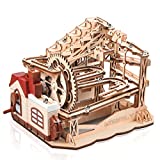 MIEBELY Electrical 3D Wooden Puzzles Craft Toys DIY Marble Run Model Building Kits Block Toys W/Motor, Mechanical Gear Engineering Kit Home Decor Hobbies Idea Valentines Day Gifts for Him Adults Teens