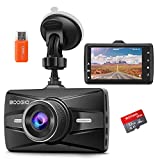 Dash Cam Front with 32G SD Card, BOOGIIO 1080P FHD Car Driving Recorder 3'' IPS Screen 170Wide Angle Dashboard Camera Aluminum Alloy Case, WDR G-Sensor Parking Monitor Loop Recording Motion Detection