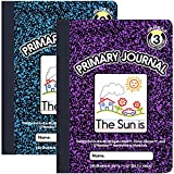 OMURA PRIMARY JOURNAL Composition Book, 9 3/4" x 7 1/2", Wide Ruled, 100ct Marble (Pack 24)