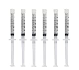 Teeth Whitening Gel 44% Carbamide Peroxide, 6 Tooth Bleaching Gel Syringe Dispensers 6 pcs