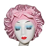Bonnet Queen Silk Bonnet Satin Bonnet with Tie Band Hair Bonnet for Sleeping Night Sleep Hat for Women