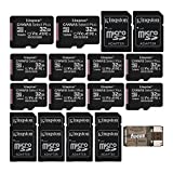 Kingston Canvas Select Plus 32GB UHS-I microSDHC Memory Card with SD Adapter (10-Pack) with Focus All-in-One High Speed USB 2.0 Card Reader (11 Items)