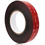 1 Inch Width 33 Ft Length 3M VHB Tape Black Waterproof Foam Tape Heavy Duty Multipurpose Double Sided Tape for LED Strip Lights, Home Decor, Car, Office Dcor