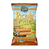 Lundberg Rice Chips, Santa Fe Barbecue, 6oz, Gluten-Free, Kosher, Non-GMO Verified, Whole Grain Brown Rice