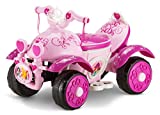 Kid Trax Toddler Disney Princess Electric Quad Ride On Toy, Kids 1.5-3 Years Old, 6 Volt Battery and Charger Included, Max Weight 45 lbs, Princess Pink