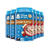 Gerber Lil' Bits Oatmeal Banana Strawberry Baby Cereal, 8 Ounces (Pack of 6)