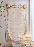 2022 Wall Calendar - 12 Months Wall Hanging Aesthetic Calendar, Poster Print for Bed Room Tapestry, Office, Home Decor, New Year's Gift by SheetKart, Beige