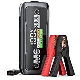 MOSTOOL M6 Jump Starter, 3000A Peak Car Battery Starter for Up to 10.0L Gas and 8.0L Diesel Engines, 12V Battery Booster with LCD Display, Lithium Jump Box with USB QC3.0