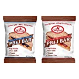 Betty Lou's PB&J Bars Bundle | Peanut Butter & Blueberry Jelly and Peanut Butter & Strawberry Jelly Flavored | Vegan & Gluten Free Energy Bars w/ 5g Protein Per Bar | Individually Wrapped (24 Bars)