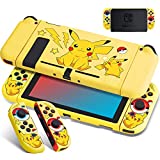 Xcitifun Designed for Nintendo Switch Case Switch Joy-Con TPU Cases for Girls Boys Kids Cute Kawaii Character Protective Shell Compatible with Nintendo Switch Controller Carrying Cover - Yellow Mouse