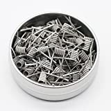 NNK Fused Clapton Coil Heating Resistance Wire Coil Nichrome Mixed Ni90+Ni80 0.26 Inner Diameter 3.0mm 100pcs/box