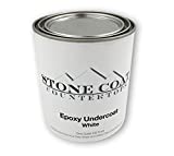 Stone Coat Countertops White Epoxy Undercoat  Epoxy Paint and Primer Mix for Coating MDF, Plywood, and Porous Materials! Great for DIY Countertop Epoxy Kits! 1 Quart, 32 Fl Oz