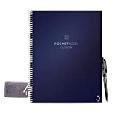 Rocketbook Fusion Smart Reusable Notebook - Calendar, To-Do Lists, and Note Template Pages with 1 Pilot Frixion Pen & 1 Microfiber Cloth Included - Midnight Blue Cover, Letter Size (8.5" x 11")