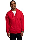 Fruit of the Loom Men's Eversoft Fleece Sweatshirts & Hoodies, Full Zip-Red, Large