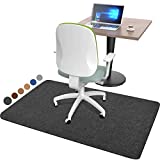 Placoot Office Chair Mat for Hardwood Floor, 55"x35" Computer Chair Mat, Desk Chair Mat, Large Anti-Slip Floor Protector for Home Office (Dark Grey, 55"35")