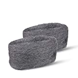 Steel Wool Fill Fabric DIY Kit Hardware Cloth, Gap Blocker, Steel Wire Wool for Holes/Siding/Pipeline in Garage/House/Workshop Keep Annoying Animals Away from House (2 Pack x 10FT)