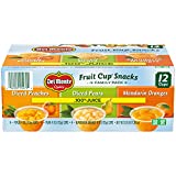 DEL MONTE FRUIT CUP Snacks, Family Pack, 100% Juice, 12 Pack
