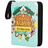 500+ Game Card Holder Compatible with Animal Crossing Mini Amiibo Cards, Cartridges Organizer Binder fit for Nintendo Switch PS Vita Games SD Memory Cards