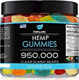 Purganic Hemp Gummies  Helps Support Sleep, Peace and Relaxation - High Strength and Support All Natural Tasty Fruit Flavors - Made in USA  100ct