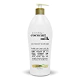 OGX Salon Size Nourishing Coconut Milk Conditioner with Pump, 25.4 Ounce