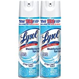 Lysol Disinfectant Spray, Sanitizing and Antibacterial Spray, For Disinfecting and Deodorizing, Crisp Linen, 19 Fl. Oz (Pack of 2)