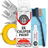 ERA Paints Red Brake Caliper Paint Kit With Omni-Curing Catalyst Technology - 2K Aerosol Glossy Finish High Temp Resistance And Extreme Durability Against Color Fade And Chemicals Like Brake Fluid