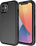 Diverbox for iPhone 11 Case [Shockproof] [Dropproof] [Tempered Glass Screen Protector + Camera Lens Protector],Heavy Duty Protection Phone Case Cover for Apple iPhone 11 (Black)
