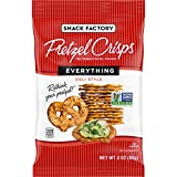 Snack Factory Pretzel Crisps, Everything, 3 Oz (Pack of 8)