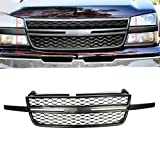 KARPAL Front Upper Grille Replacement Compatible With 2005-2007 Chevy Silverado 1500 2500HD 3500