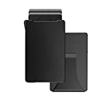 Groove Life Groove Wallet Midnight Black with Money Clip Men's Minimalist Low Profile Aluminum Credit Card Holder with Magnetic Thumb Swipe, RFID Blocking, Lifetime Coverage